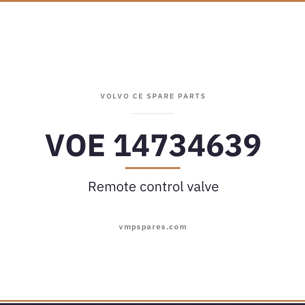 VOE 14734639 – Remote control valve