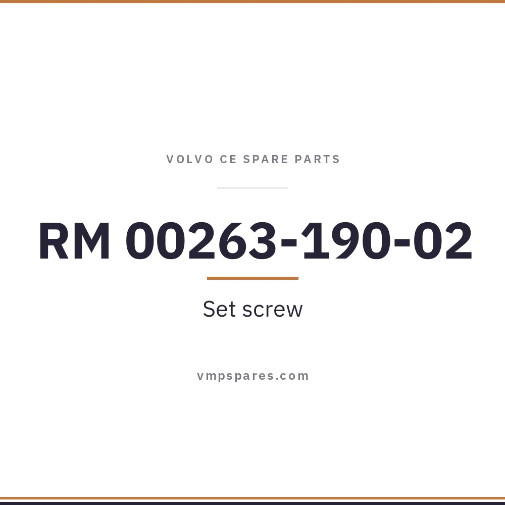 RM 00263-190-02 – Set screw