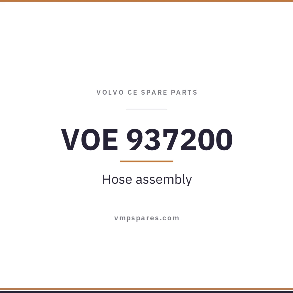 VOE 937200 – Hose assembly