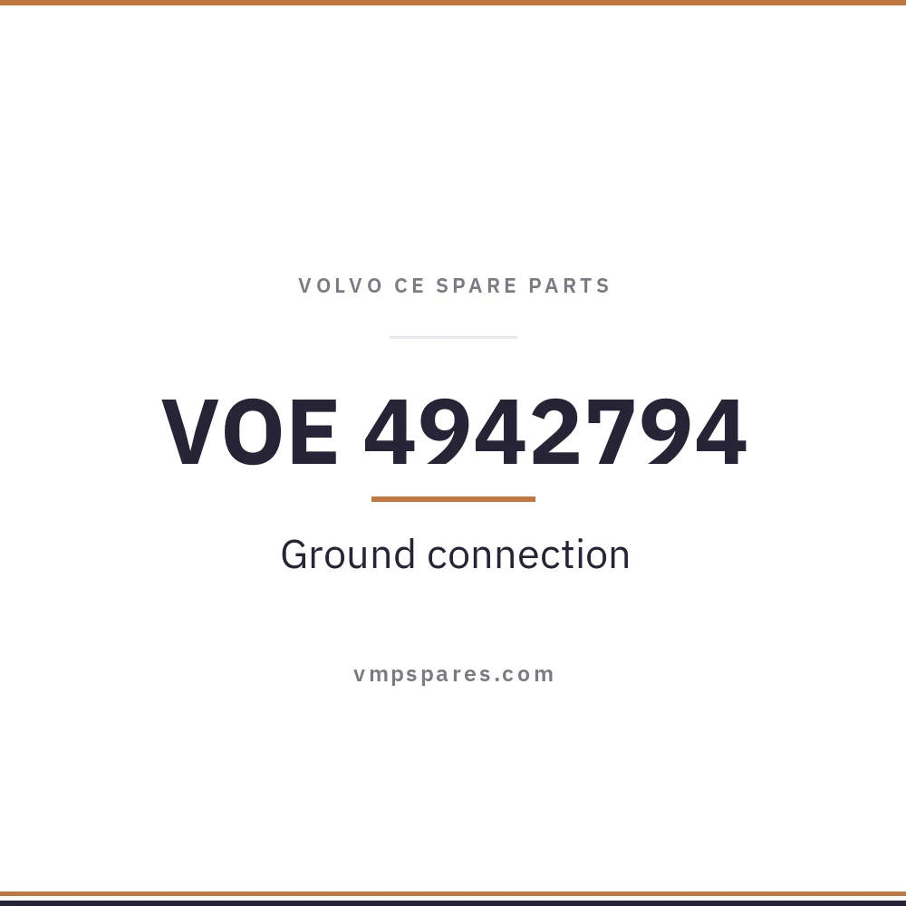 VOE 4942794 – Ground connection