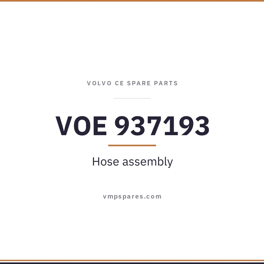 VOE 937193 – Hose assembly