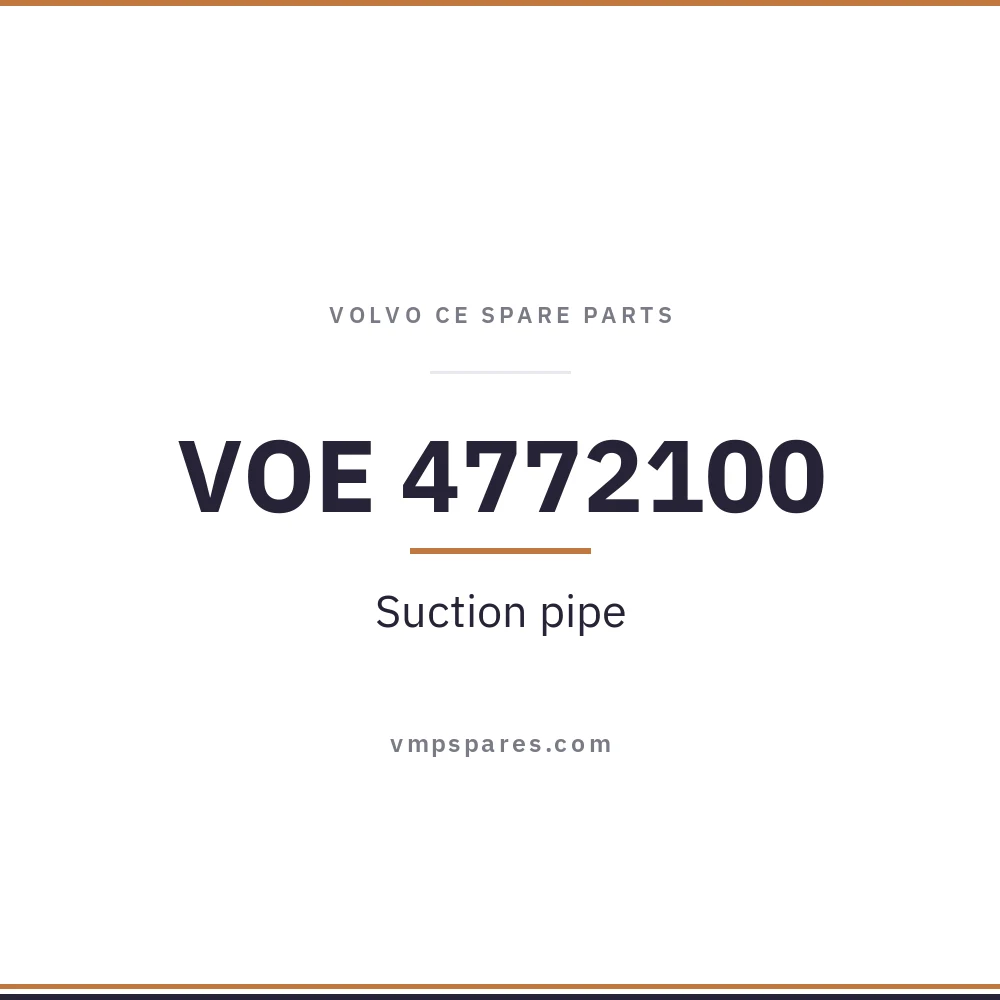 VOE 4772100 – Suction pipe