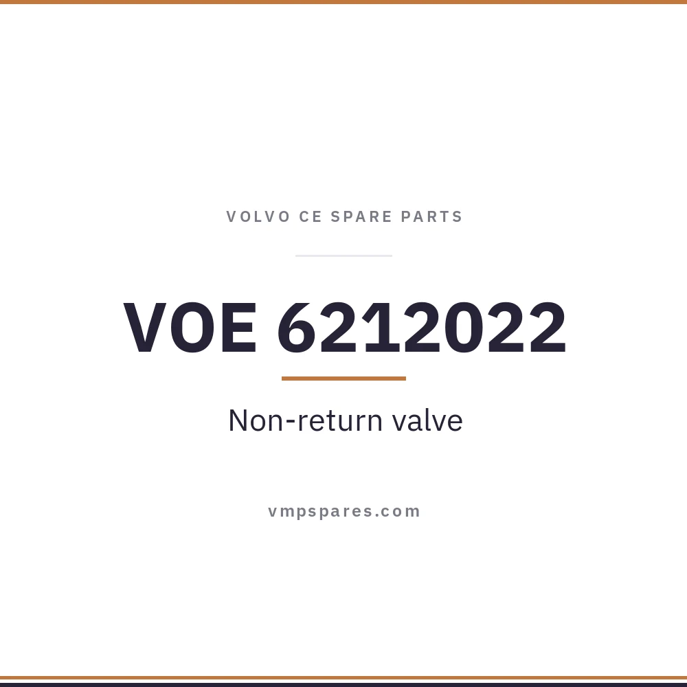 VOE 6212022 – Non-return valve