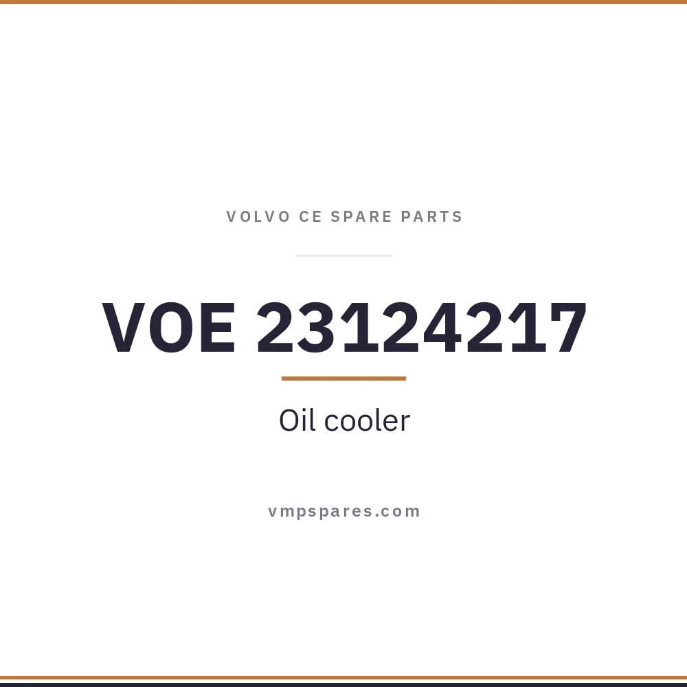 VOE 23124217 – Oil cooler