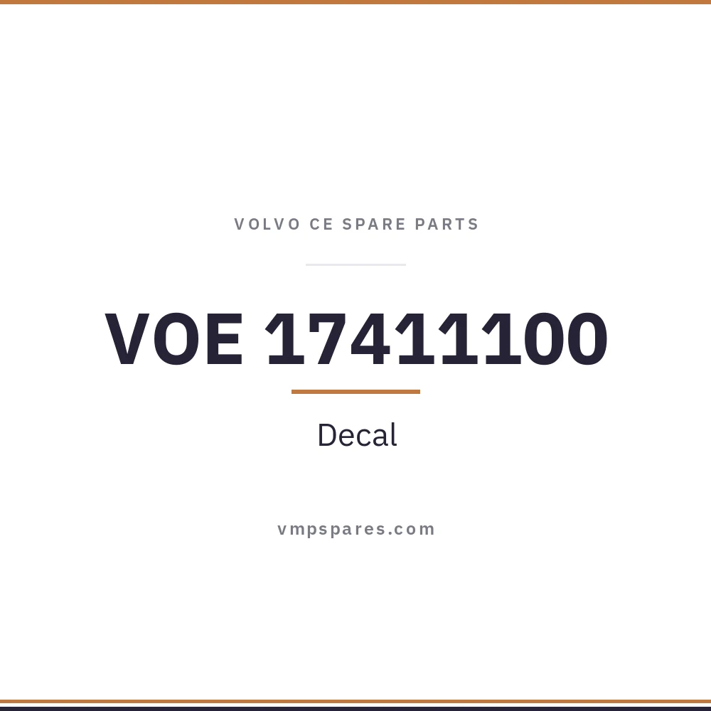 VOE 17411100 – Decal