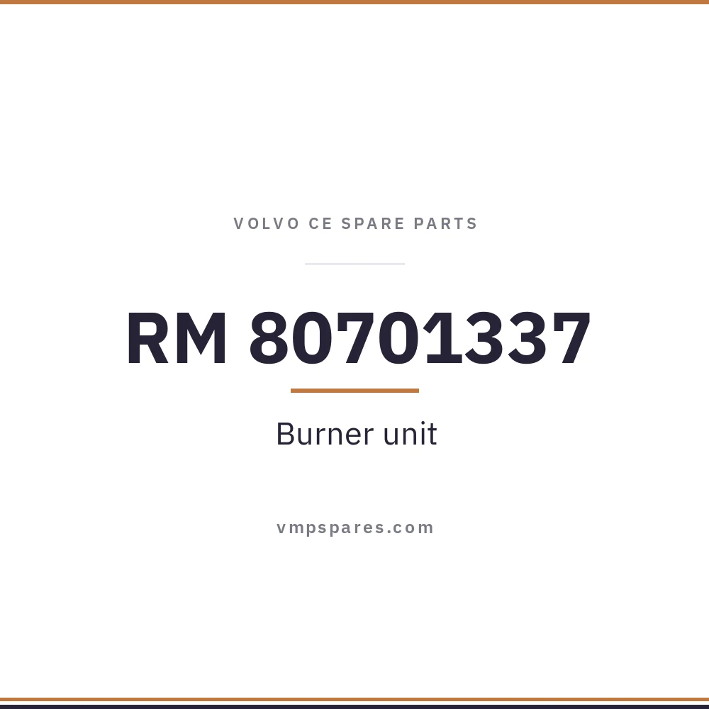 RM 80701337 – Burner unit