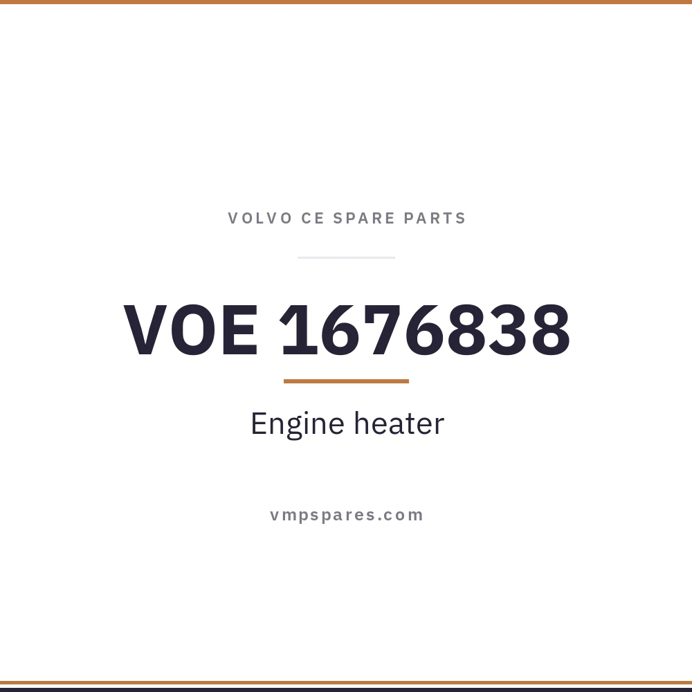 VOE 1676838 – Engine heater