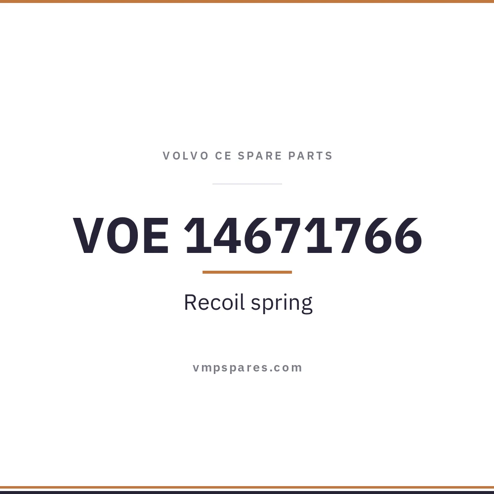 VOE 14671766 – Recoil spring