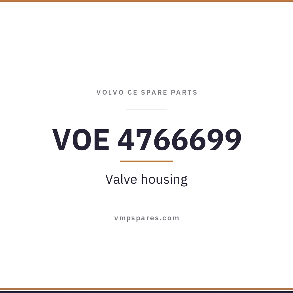 VOE 4766699 – Valve housing