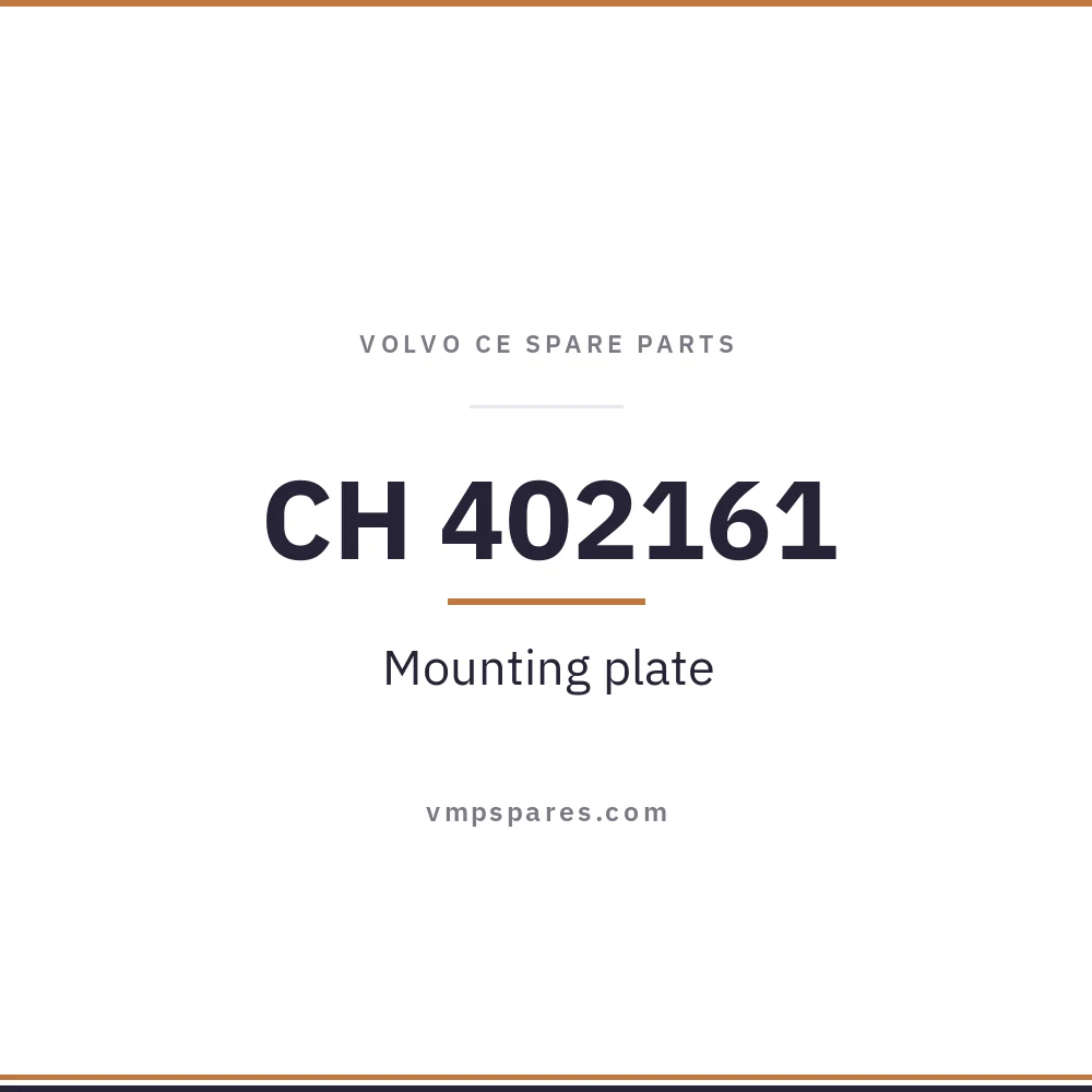 CH 402161 – Mounting plate