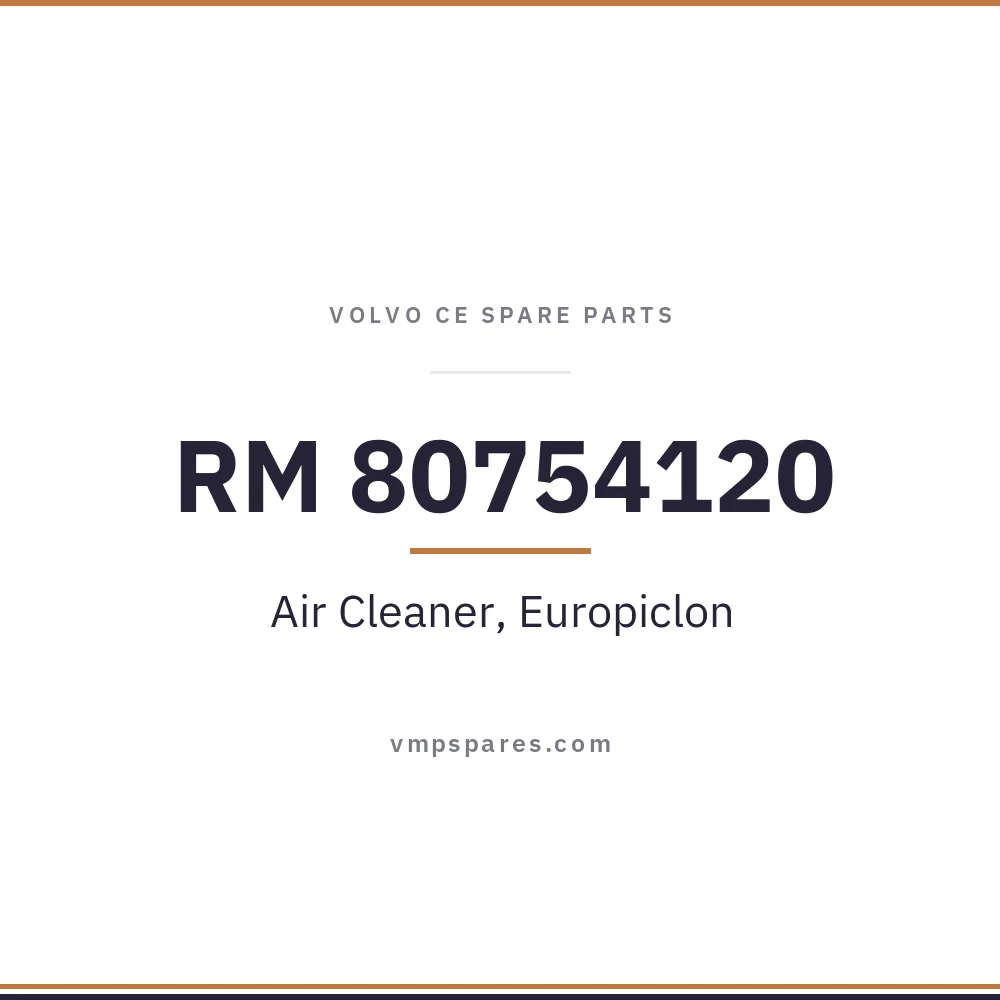 RM 80754120 – Air Cleaner, Europiclon