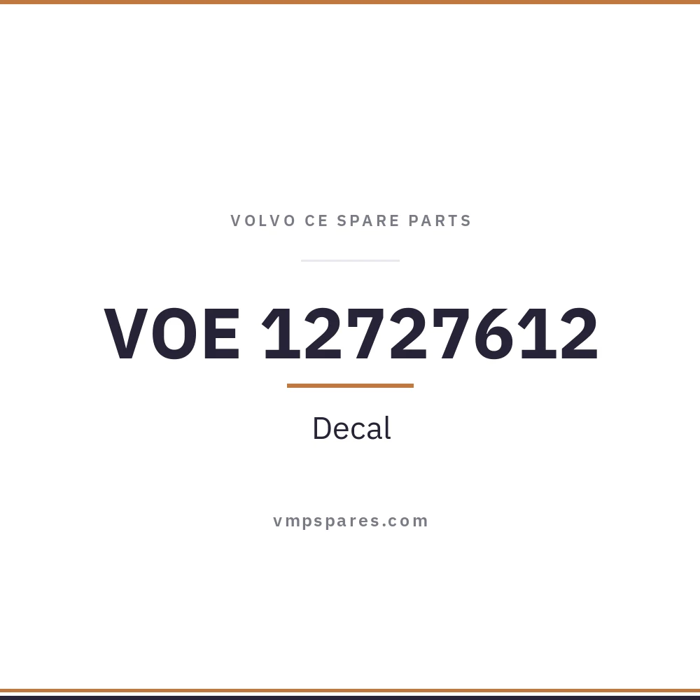 VOE 12727612 – Decal