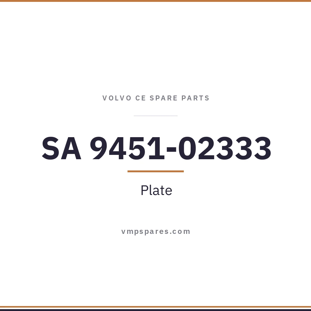 SA 9451-02333 – Plate