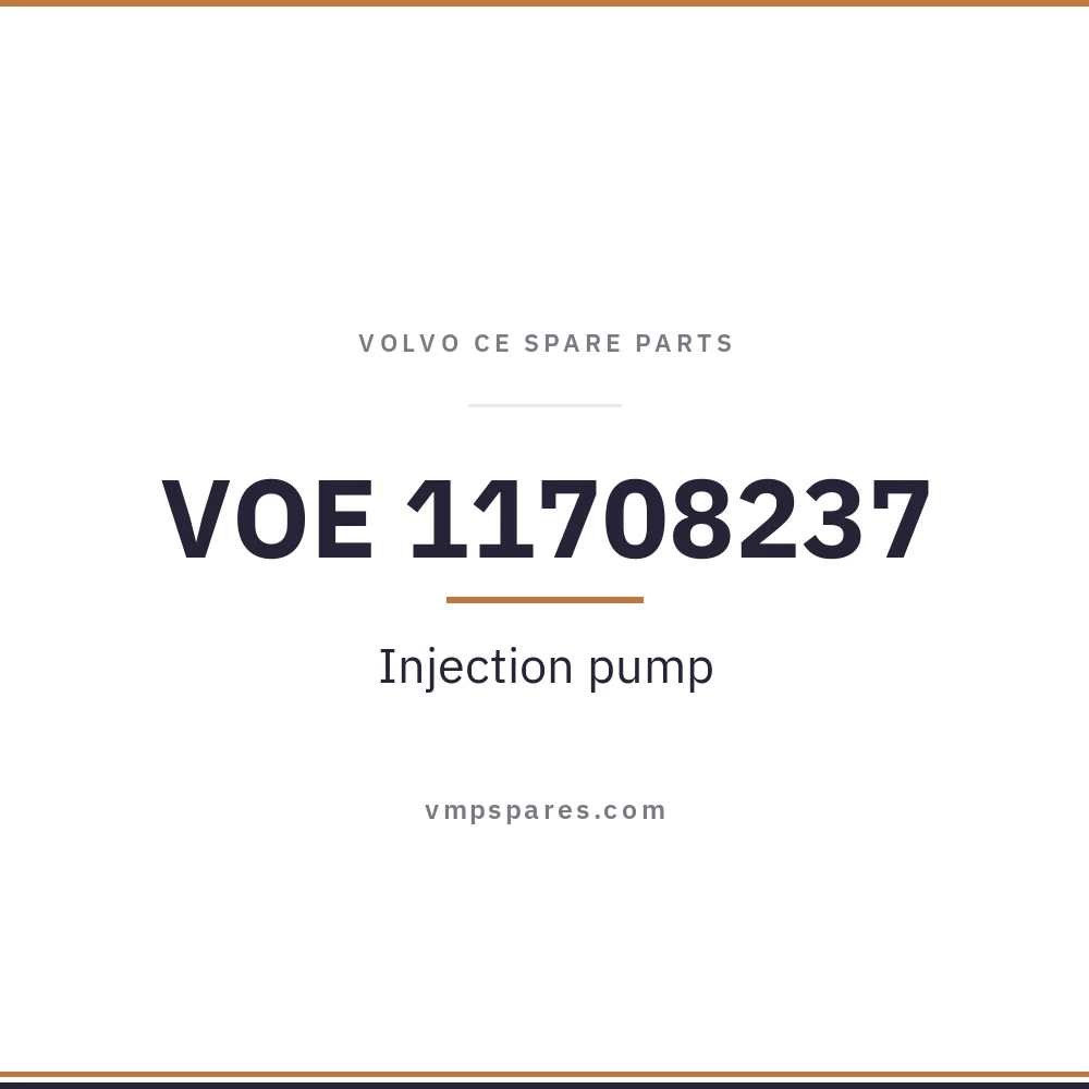 VOE 11708237 – Injection pump