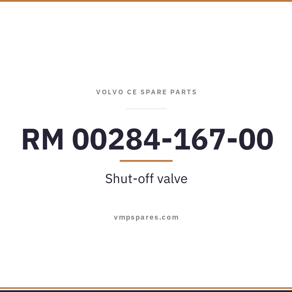 RM 00284-167-00 – Shut-off valve