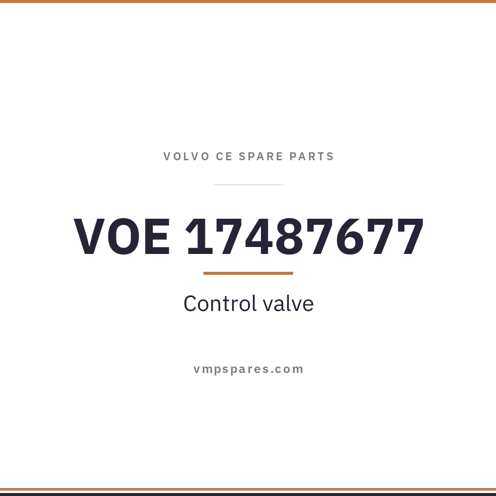 VOE 17487677 – Control valve