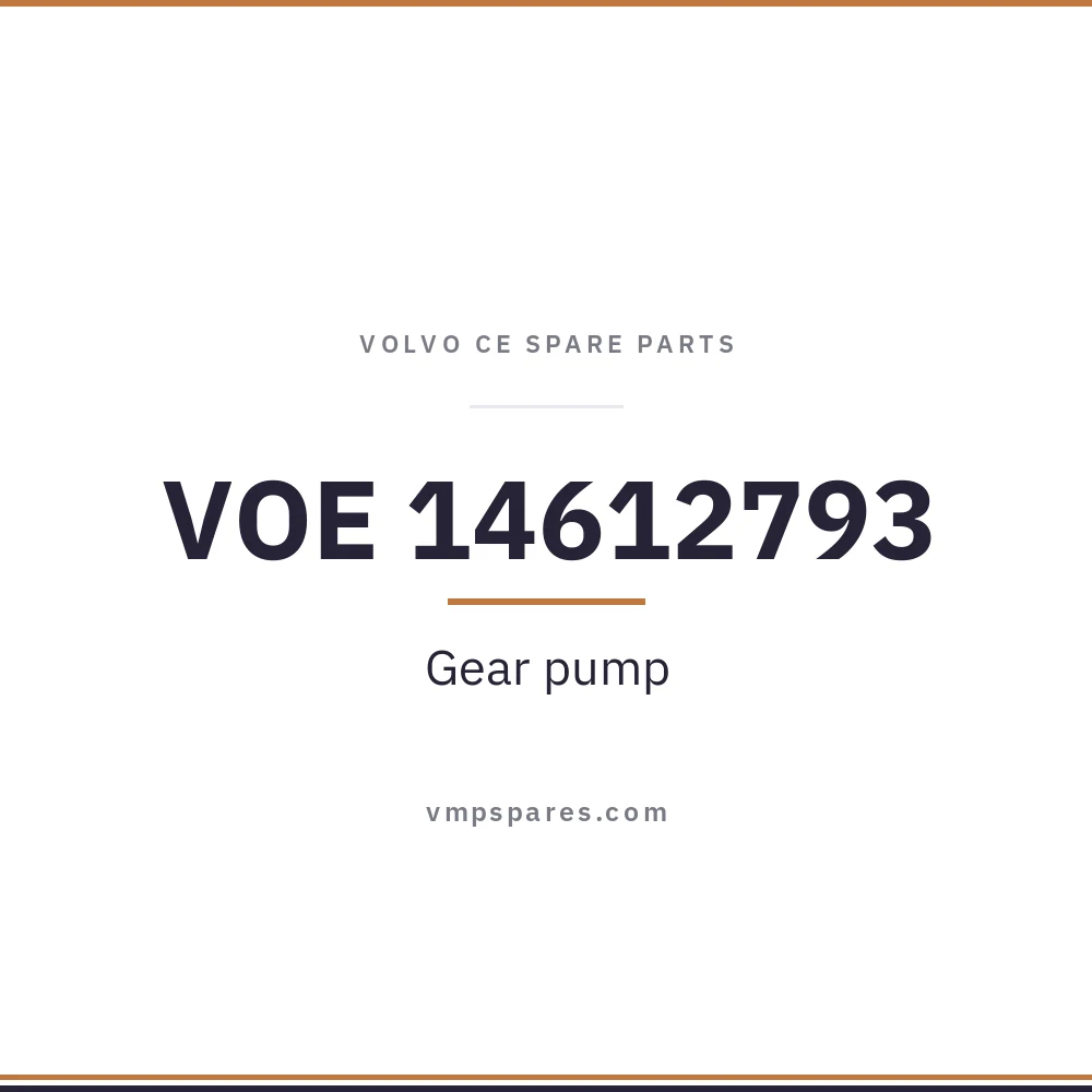 VOE 14612793 – Gear pump