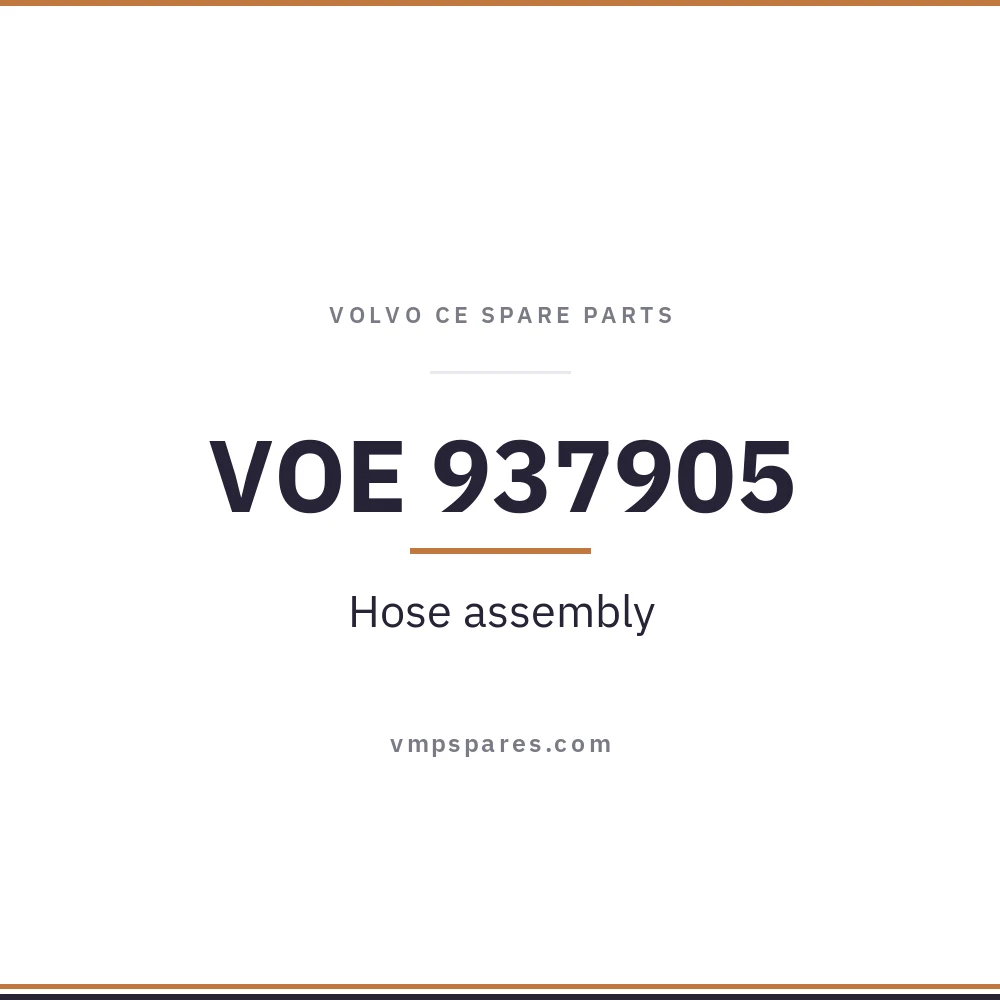 VOE 937905 – Hose assembly
