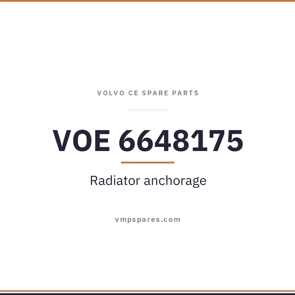 VOE 6648175 – Radiator anchorage