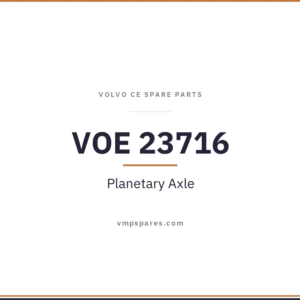 VOE 23716 – Planetary Axle