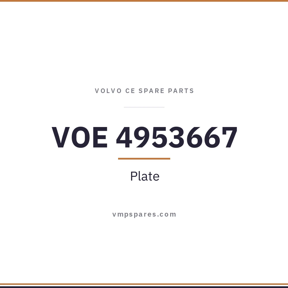 VOE 4953667 – Plate