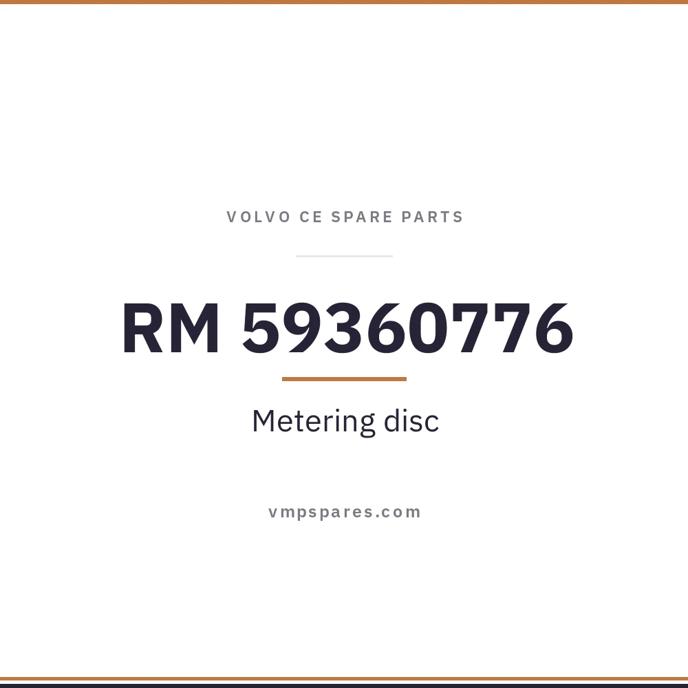 RM 59360776 – Metering disc