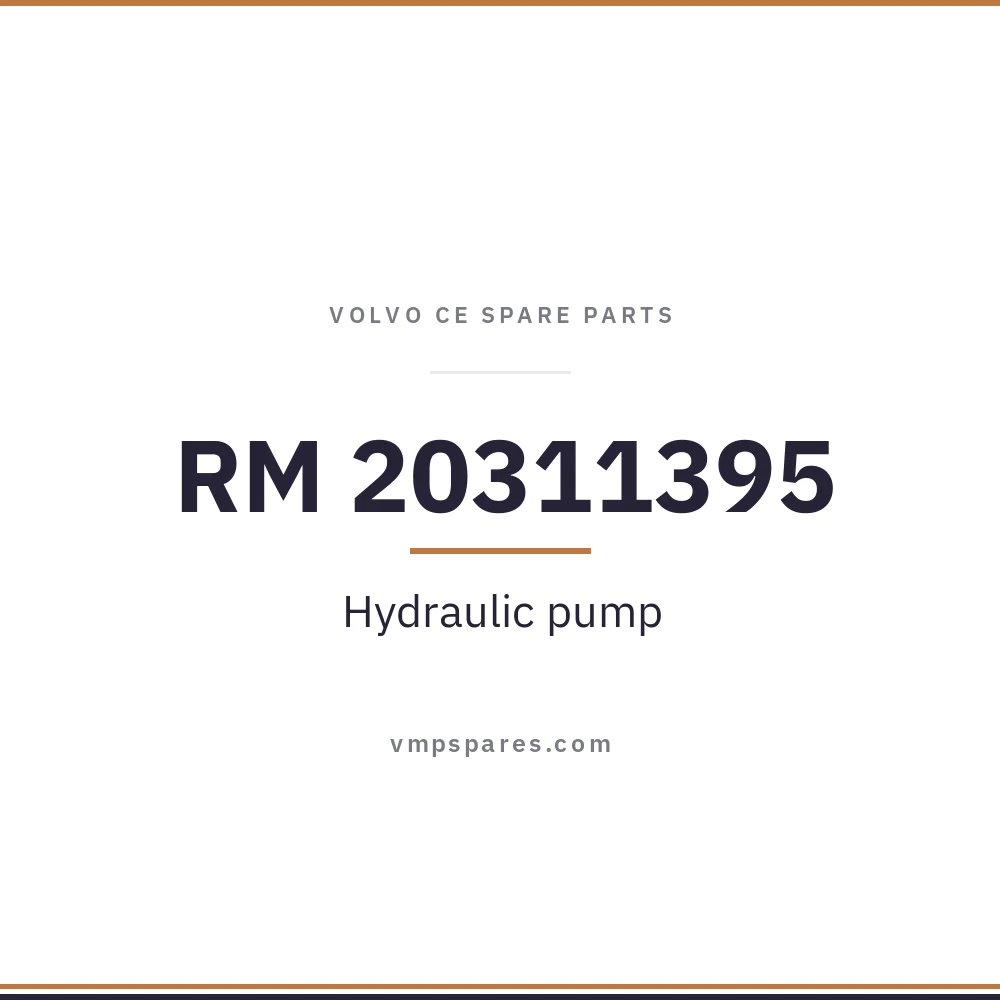RM 20311395 – Hydraulic pump