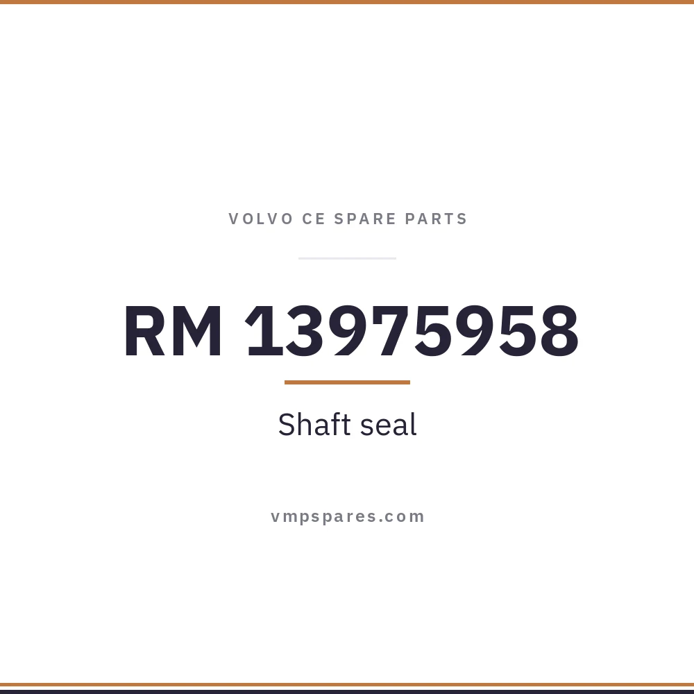 RM 13975958 – Shaft seal