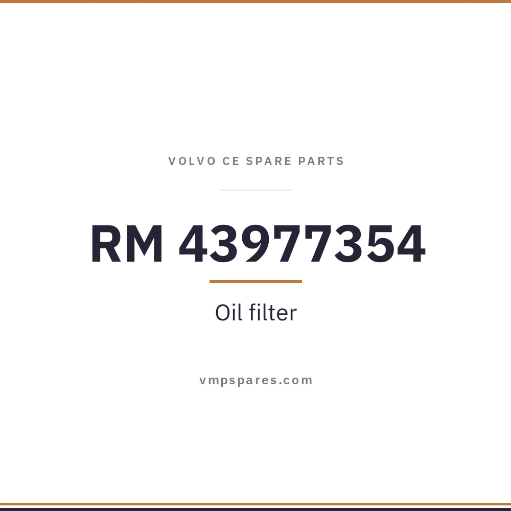 RM 43977354 – Oil filter