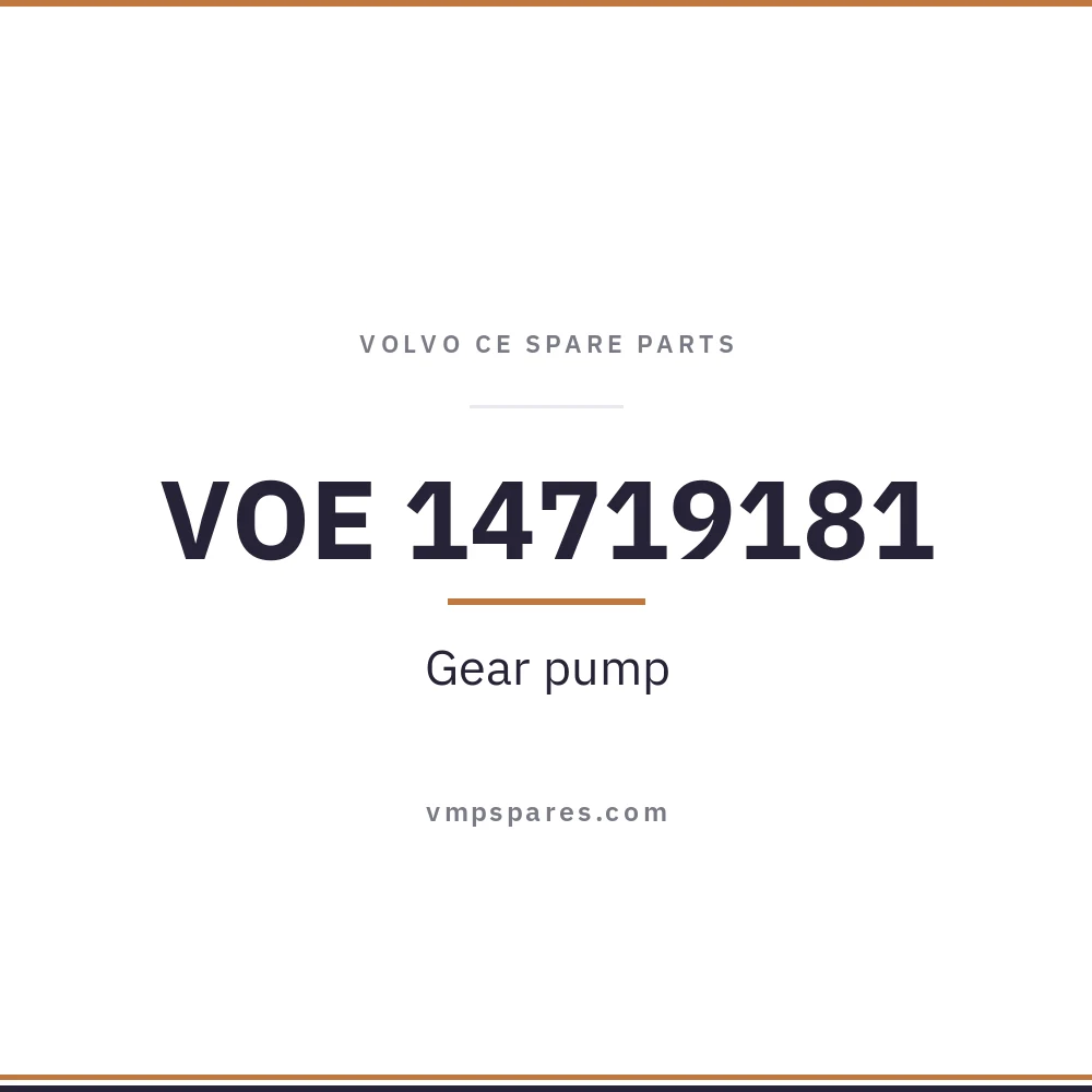 VOE 14719181 – Gear pump