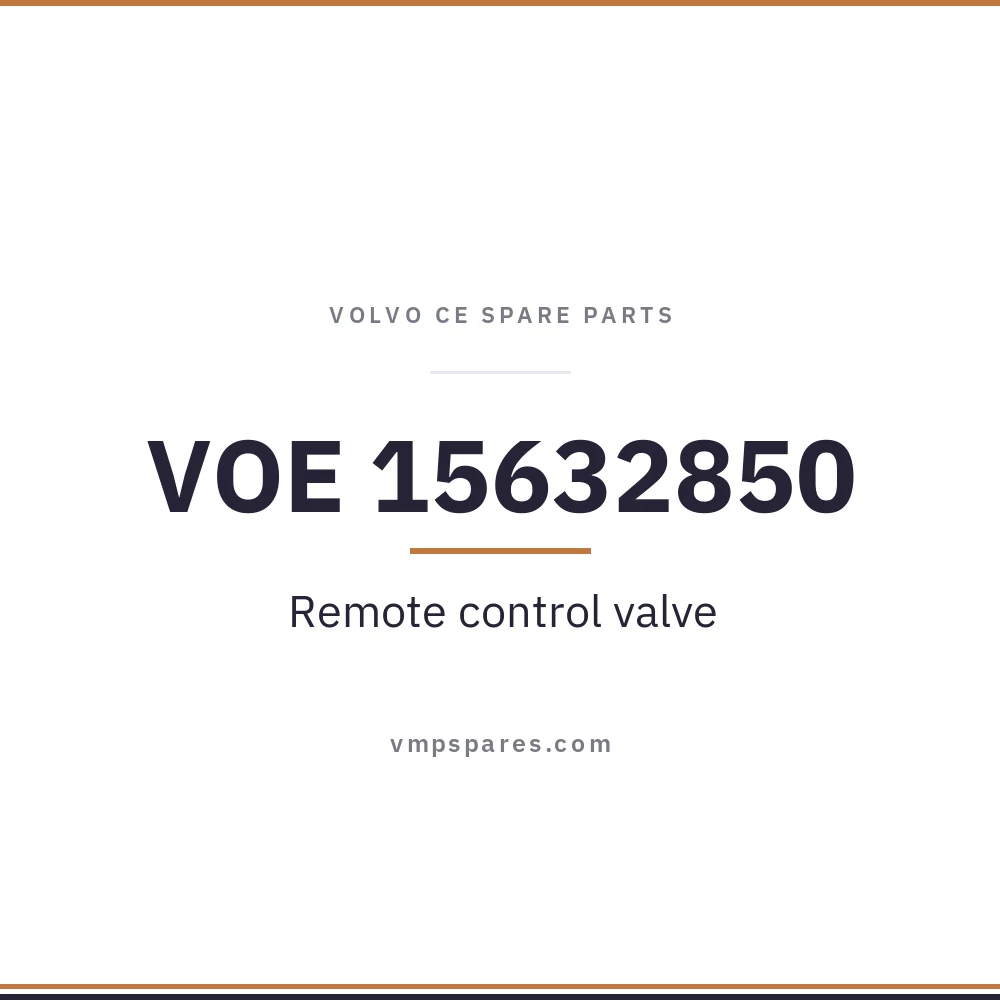 VOE 15632850 – Remote control valve