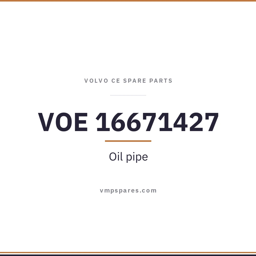 VOE 16671427 – Oil pipe