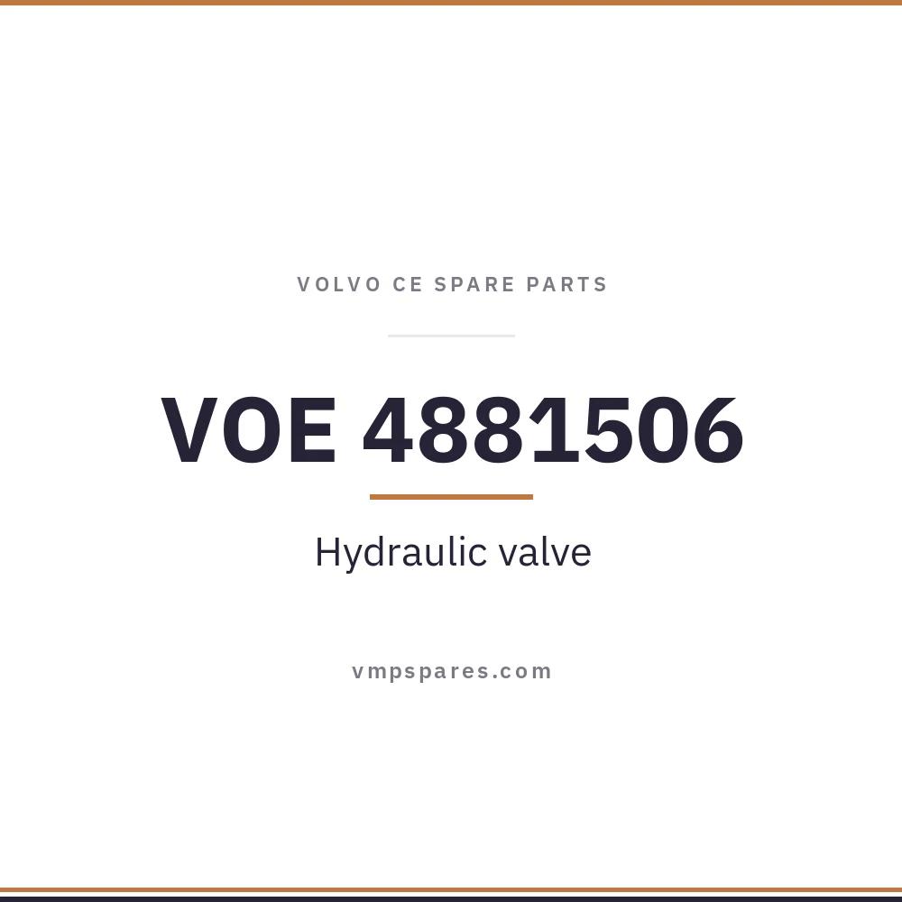 VOE 4881506 – Hydraulic valve