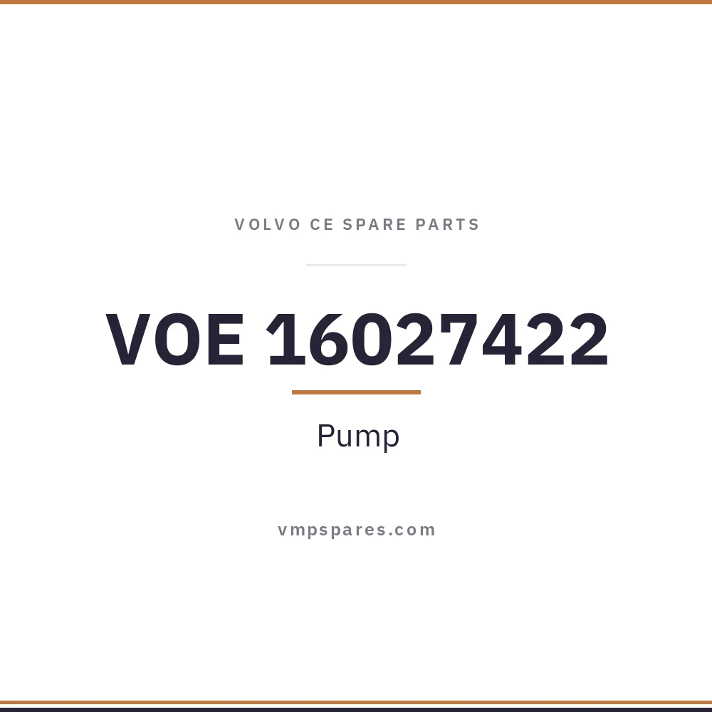 VOE 16027422 – Pump