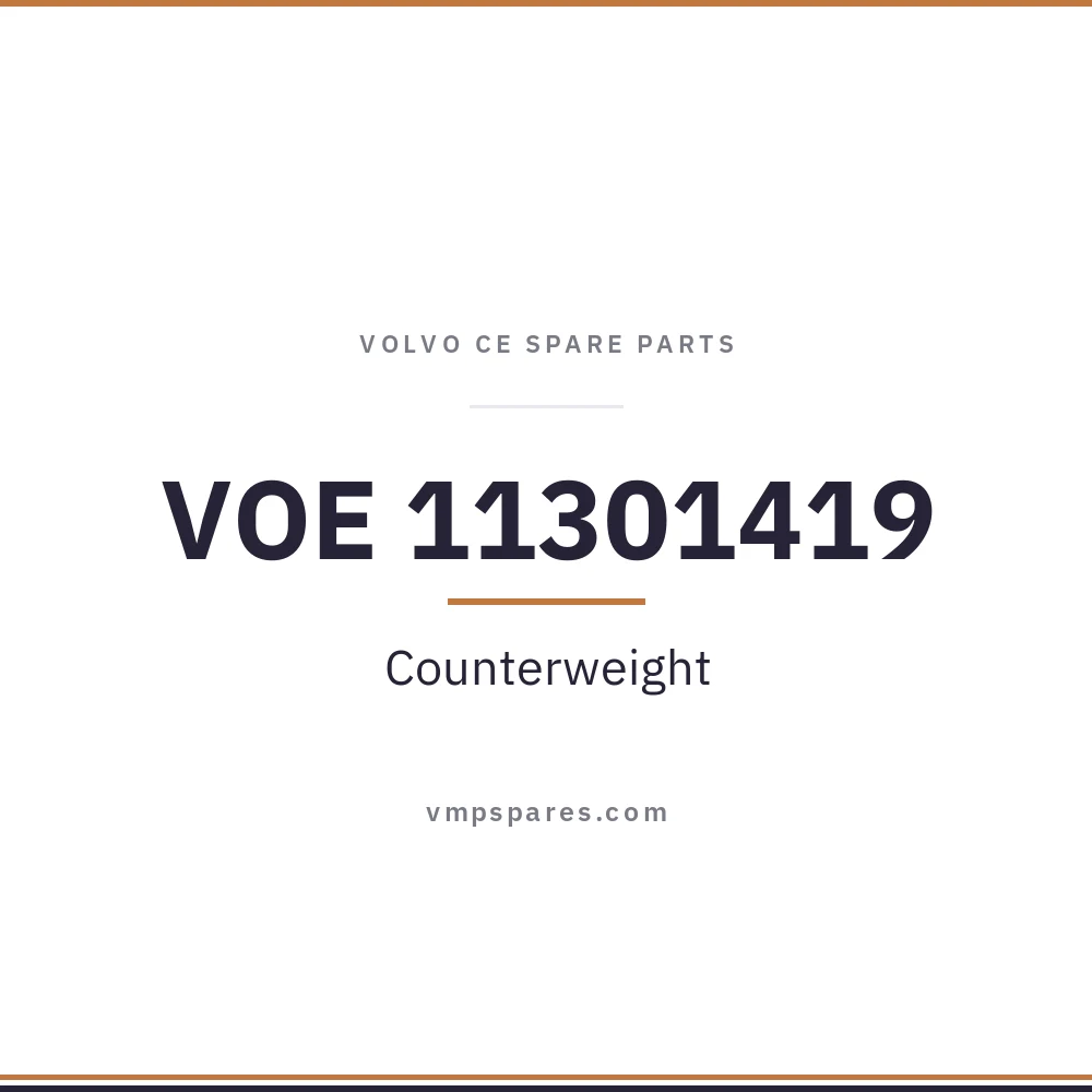 VOE 11301419 – Counterweight