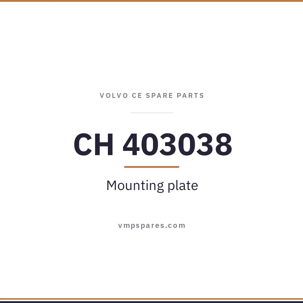 CH 403038 – Mounting plate