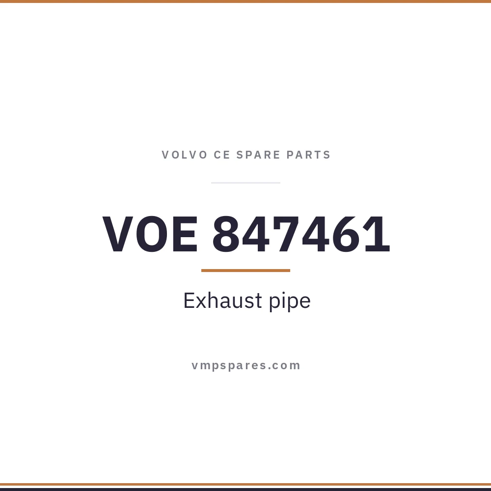 VOE 847461 – Exhaust pipe