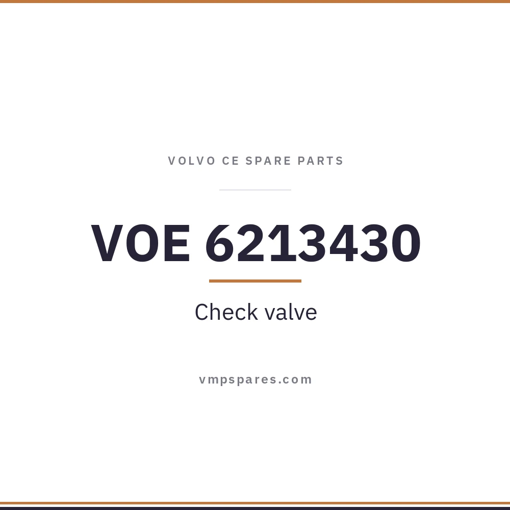 VOE 6213430 – Check valve