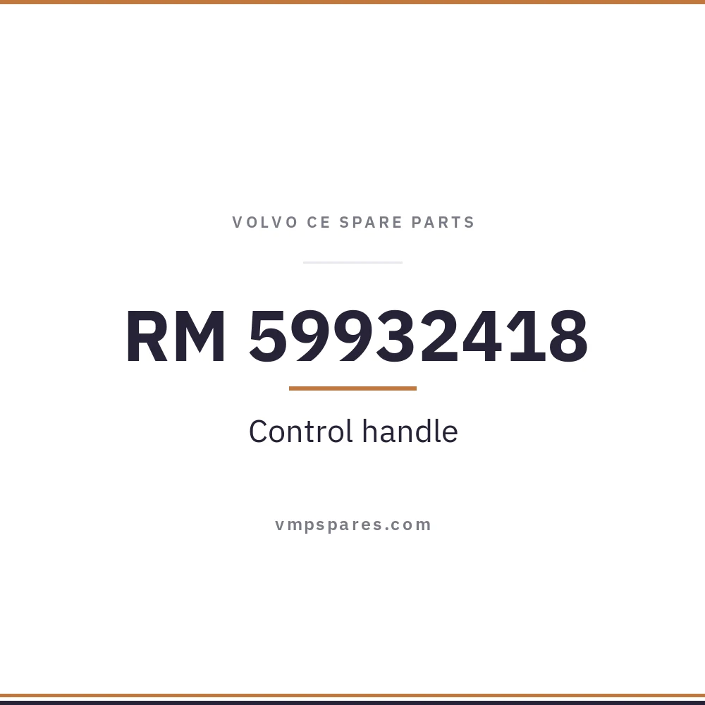 RM 59932418 – Control handle
