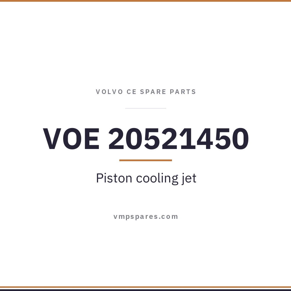 VOE 20521450 – Piston cooling jet