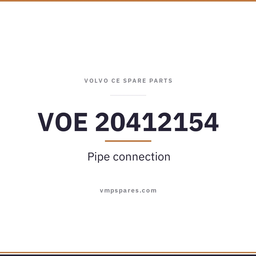 VOE 20412154 – Pipe connection