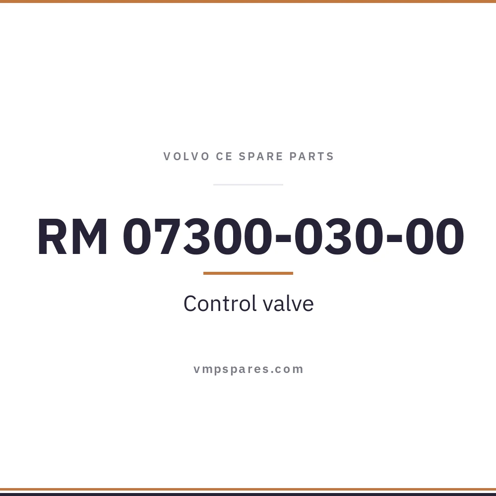 RM 07300-030-00 – Control valve
