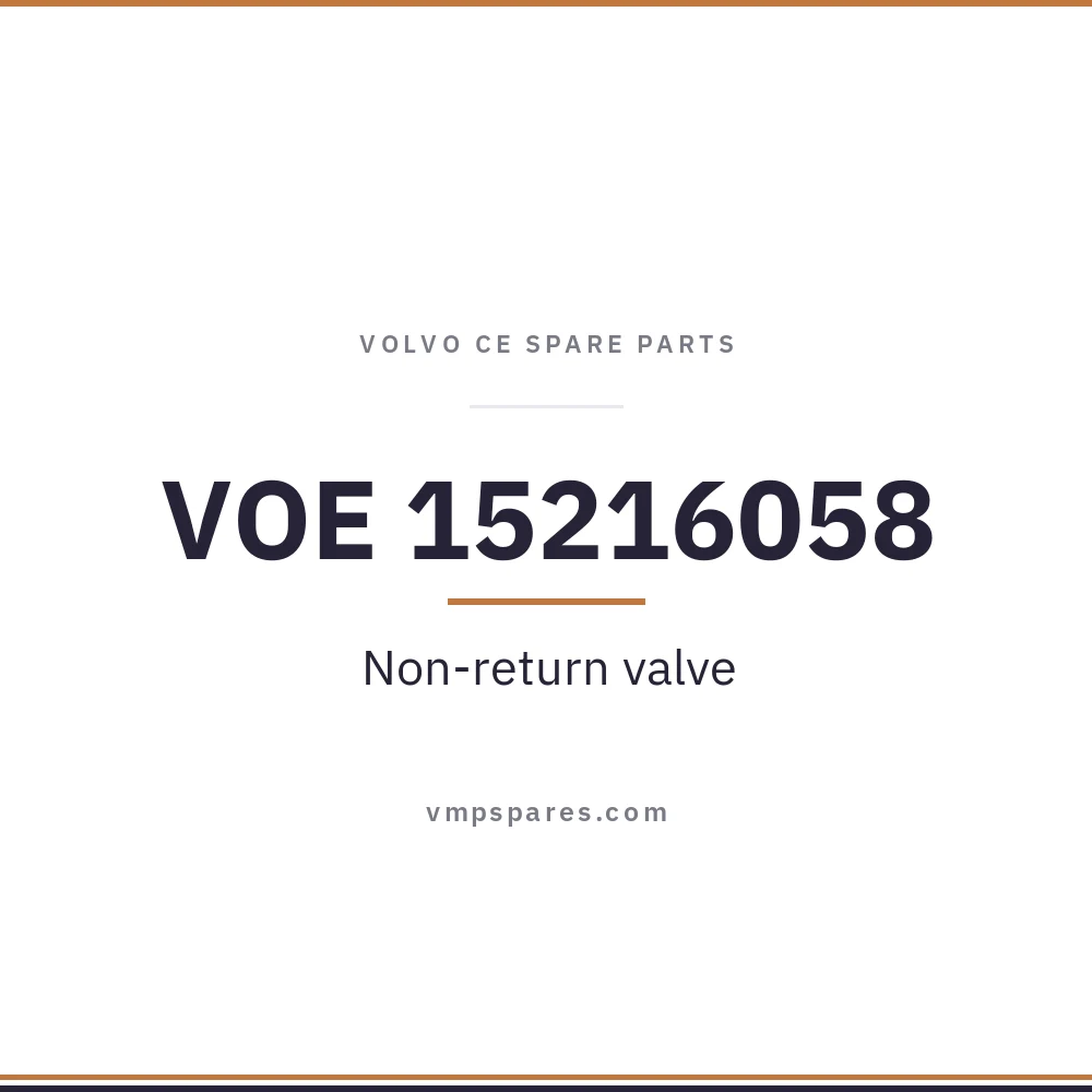 VOE 15216058 – Non-return valve