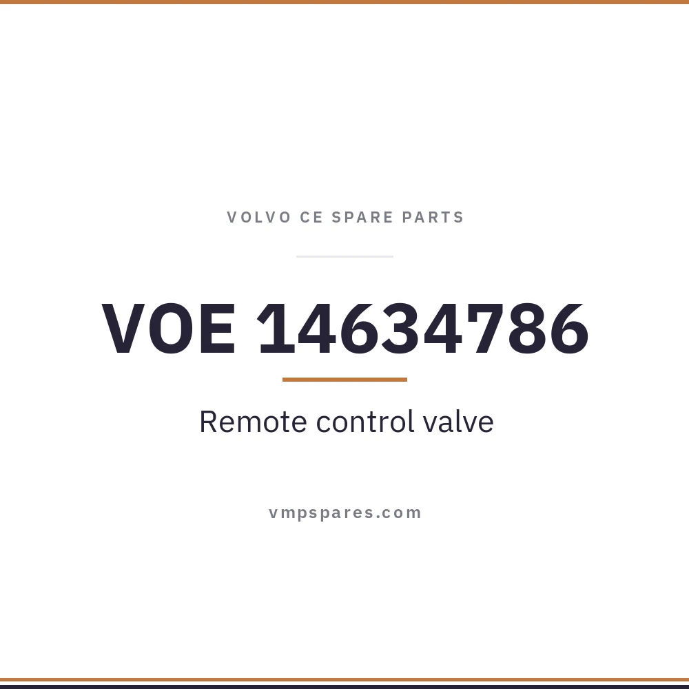 VOE 14634786 – Remote control valve