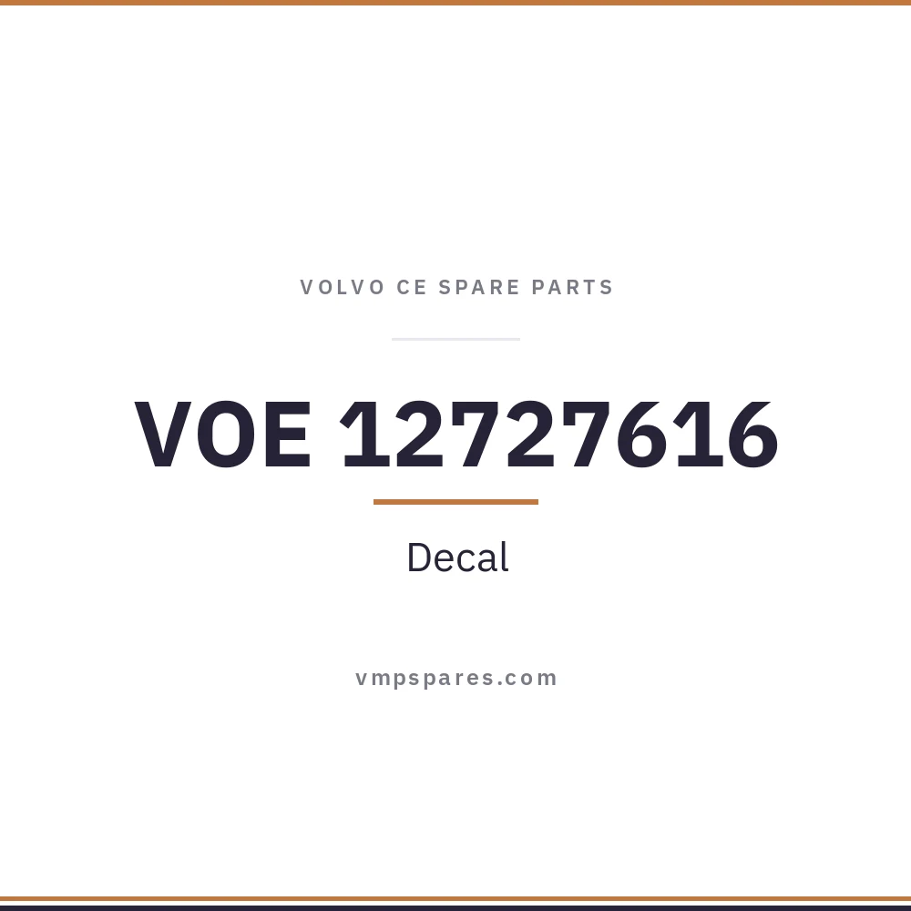 VOE 12727616 – Decal
