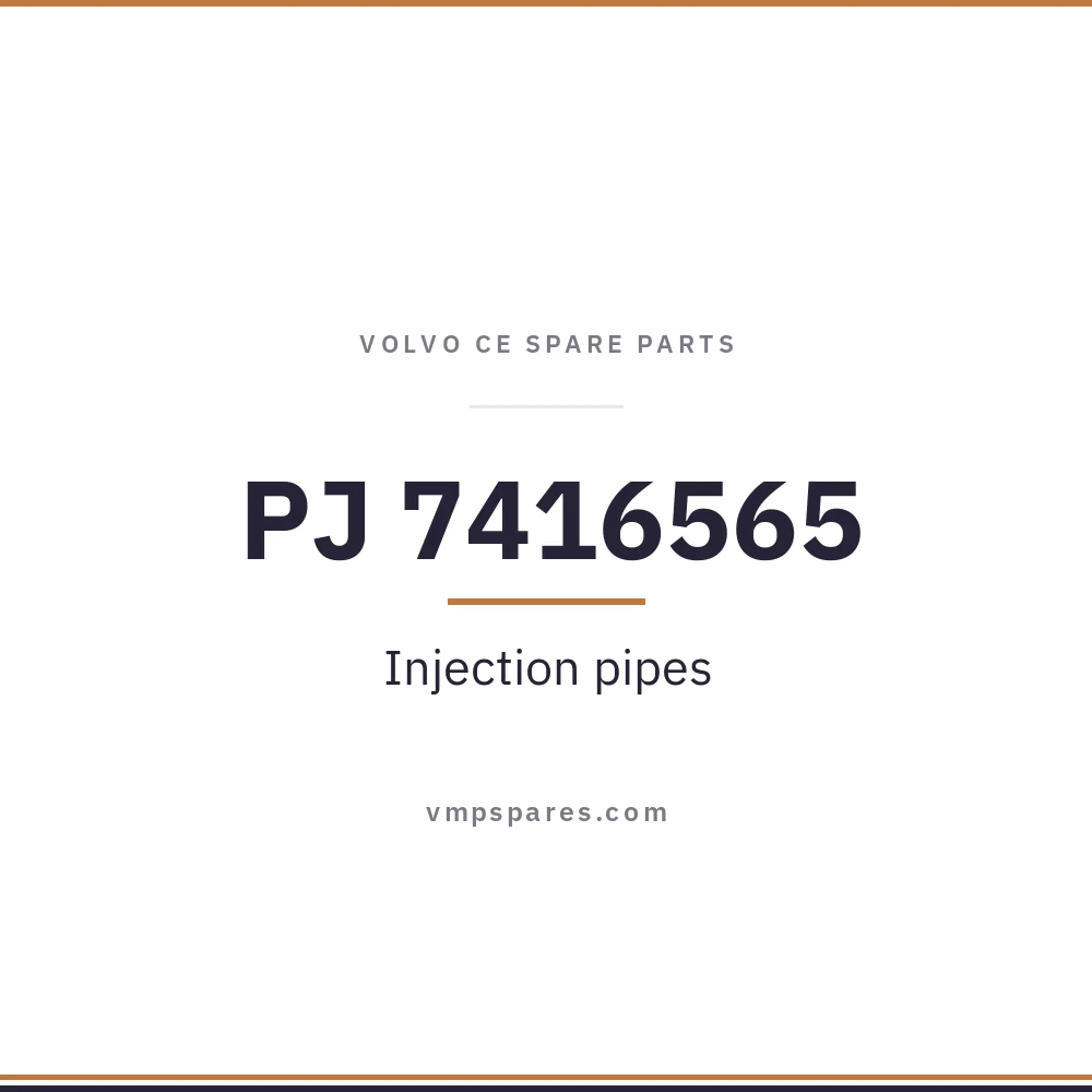 PJ 7416565 – Injection pipes