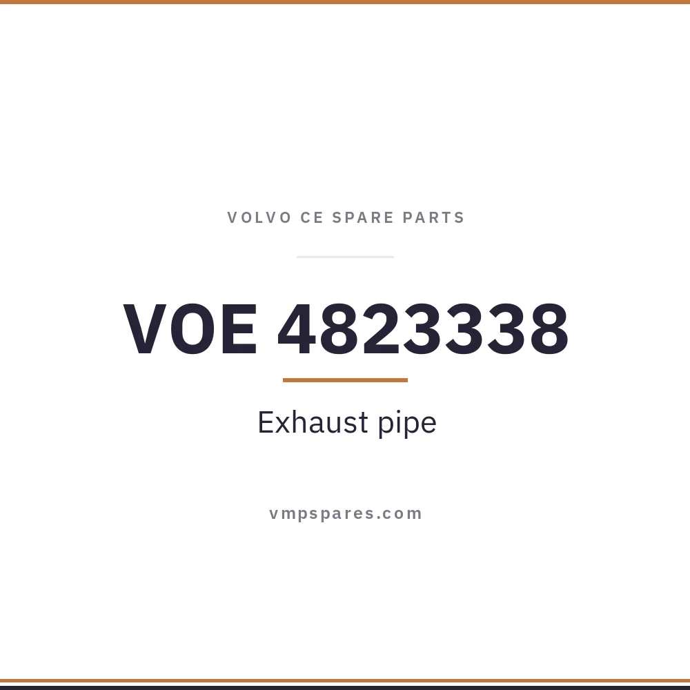 VOE 4823338 – Exhaust pipe