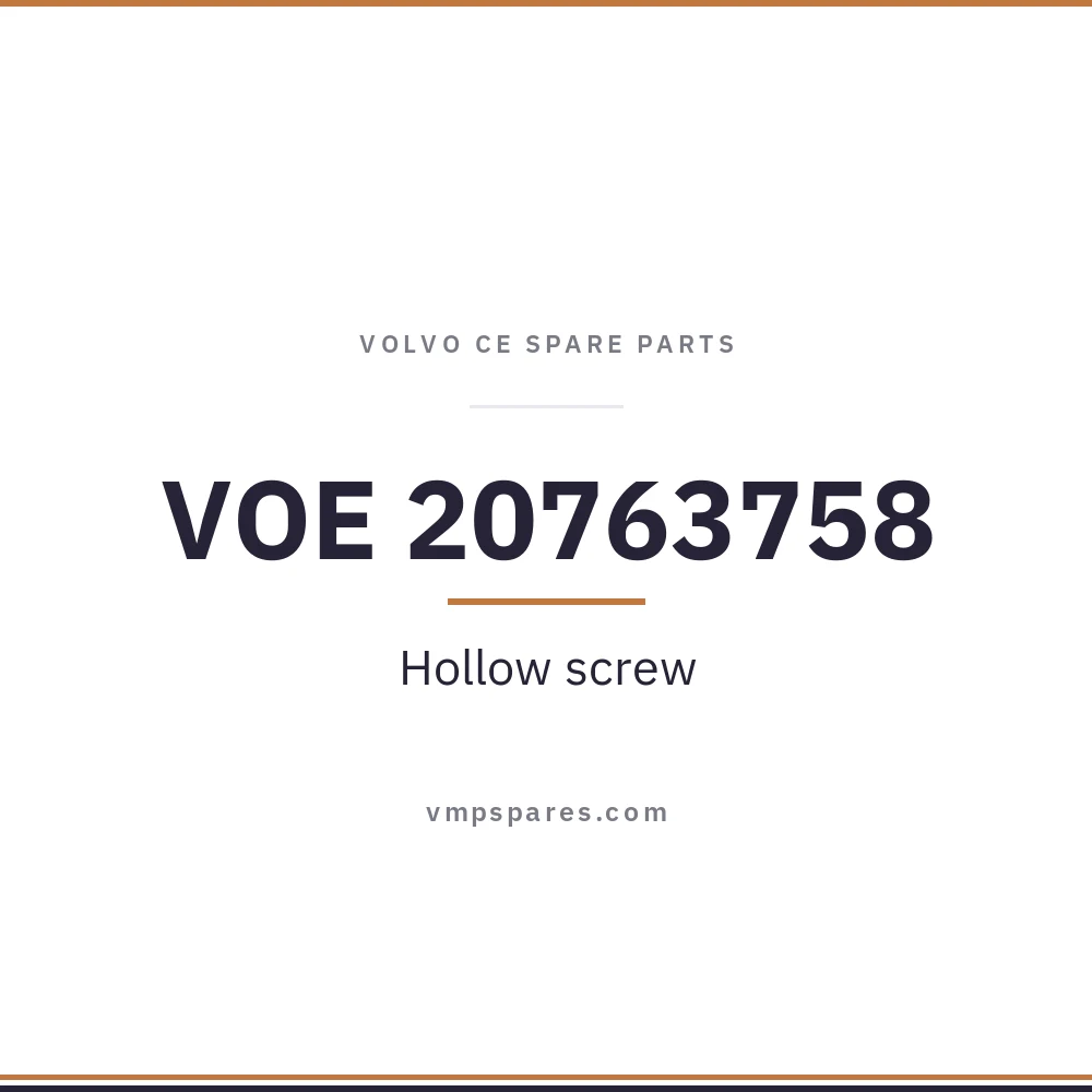 VOE 20763758 – Hollow screw