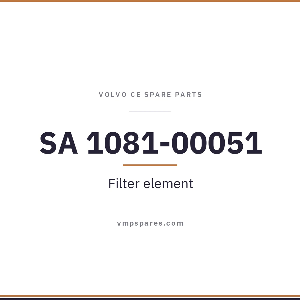SA 1081-00051 – Filter element