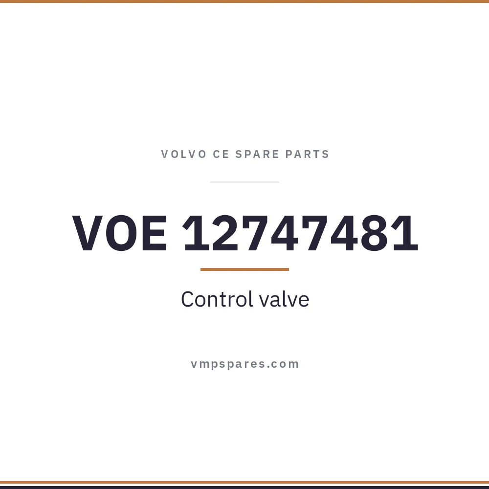 VOE 12747481 – Control valve